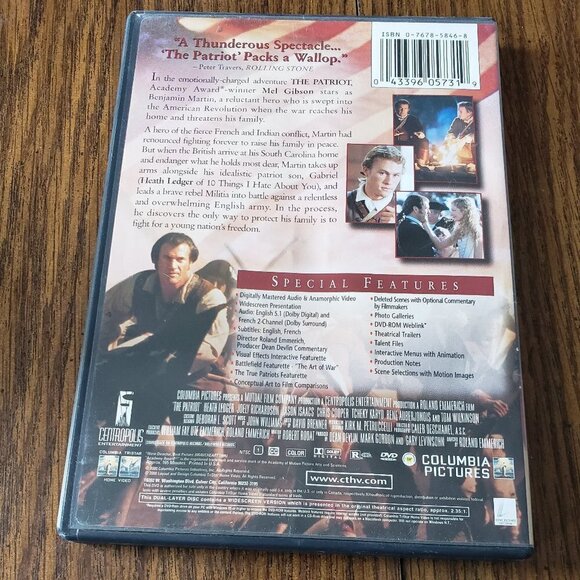 The Patriot (DVD, 2000, Special Edition) - Picture 2 of 4